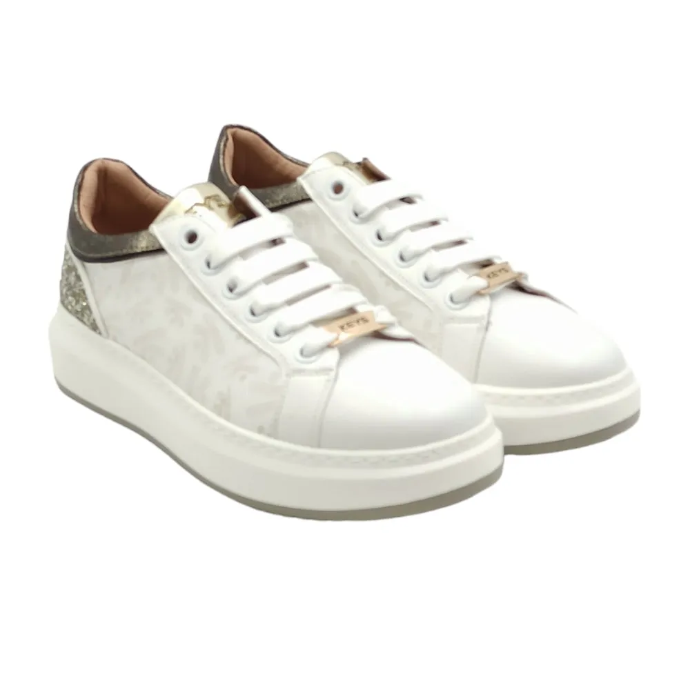 Sneaker Donna Keys K-8306 white/gold