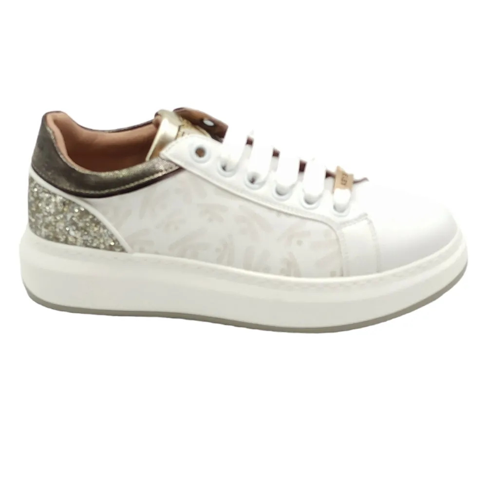 Sneaker Donna Keys K-8306 white/gold