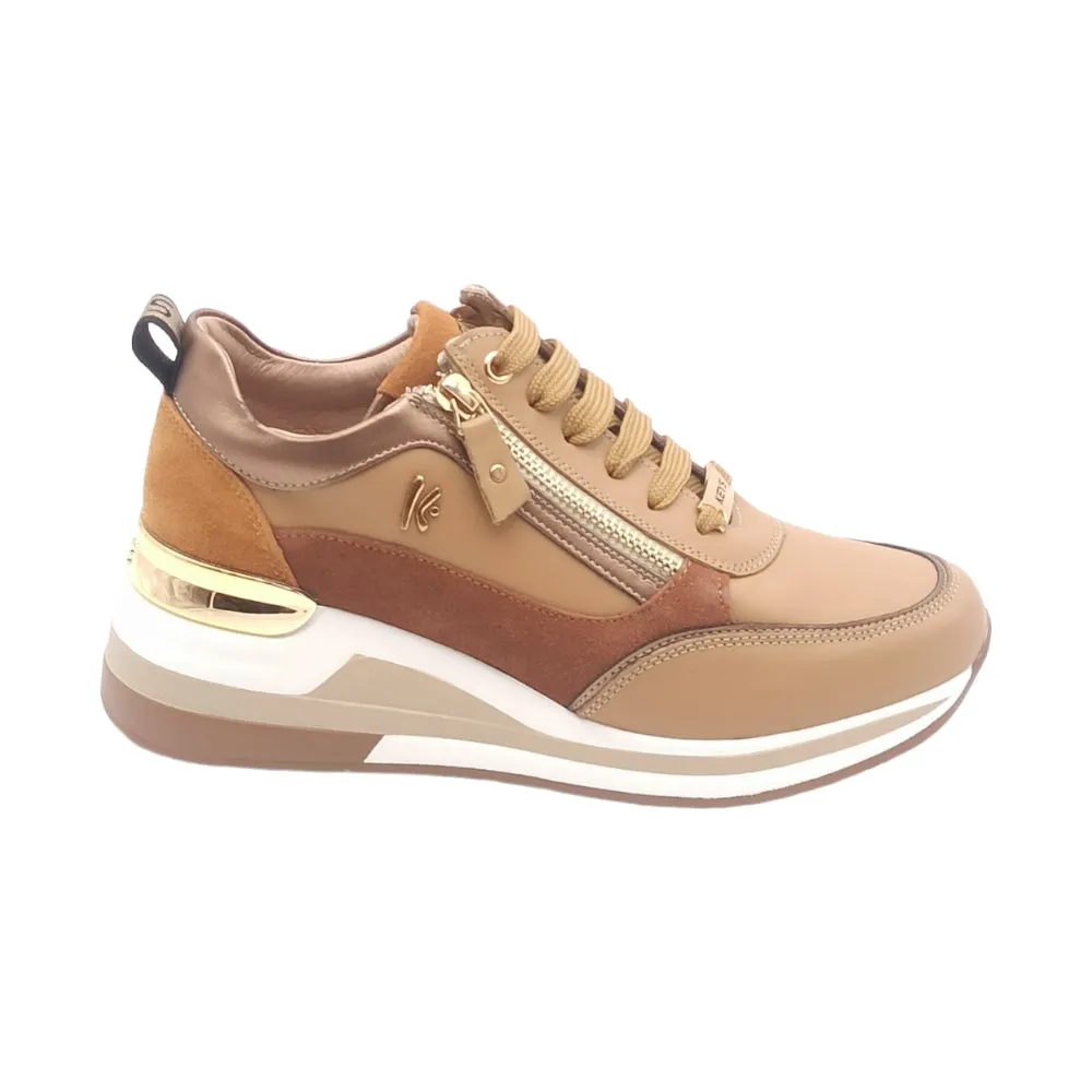 Sneaker donna Keys K 8326 cappuccino