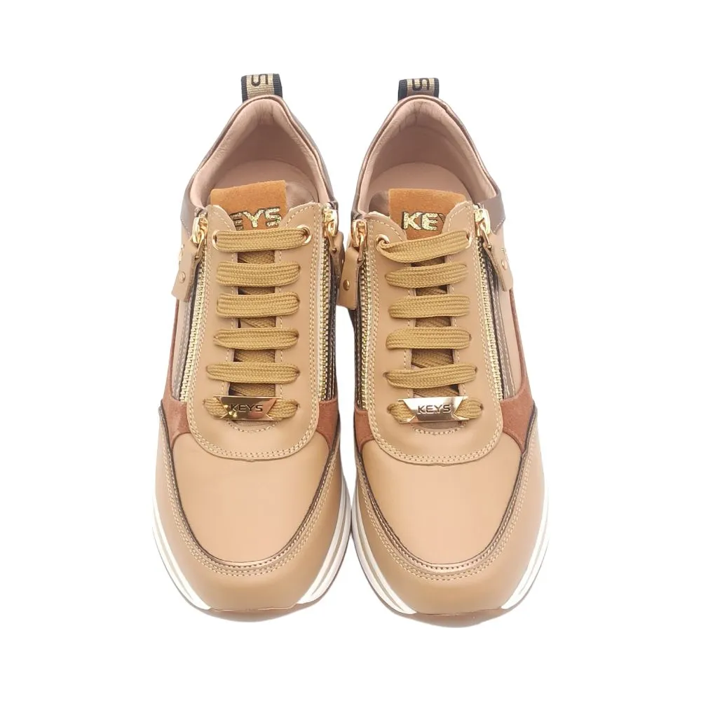 Sneaker donna Keys K 8326 cappuccino