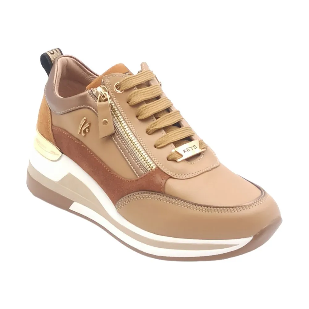 Sneaker donna Keys K 8326 cappuccino