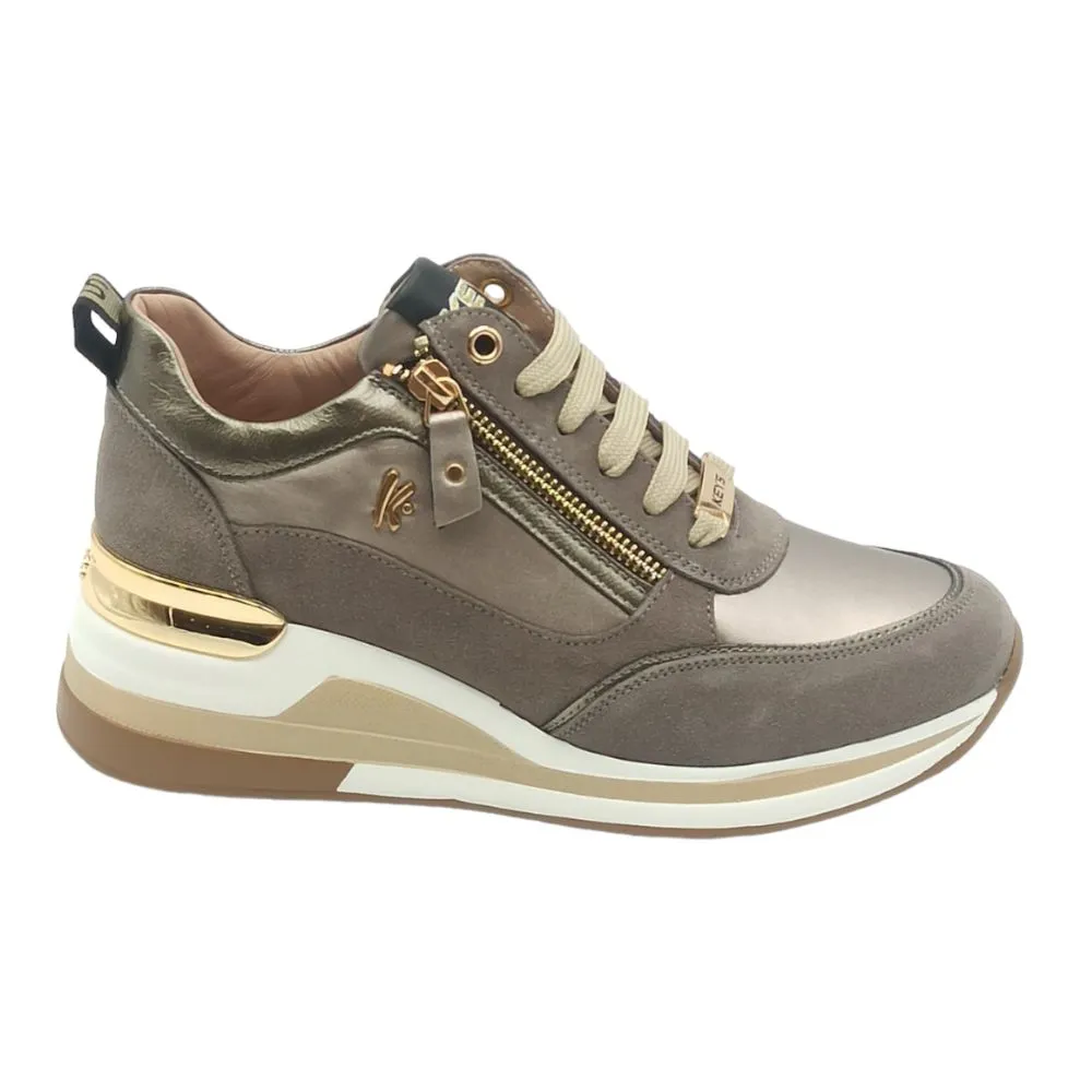 Sneaker donna Keys K 8326 taupe/tortora