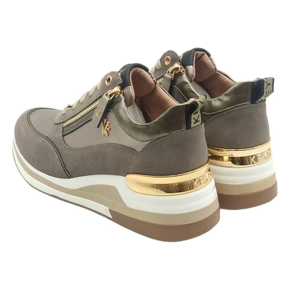 Sneaker donna Keys K 8326 taupe/tortora