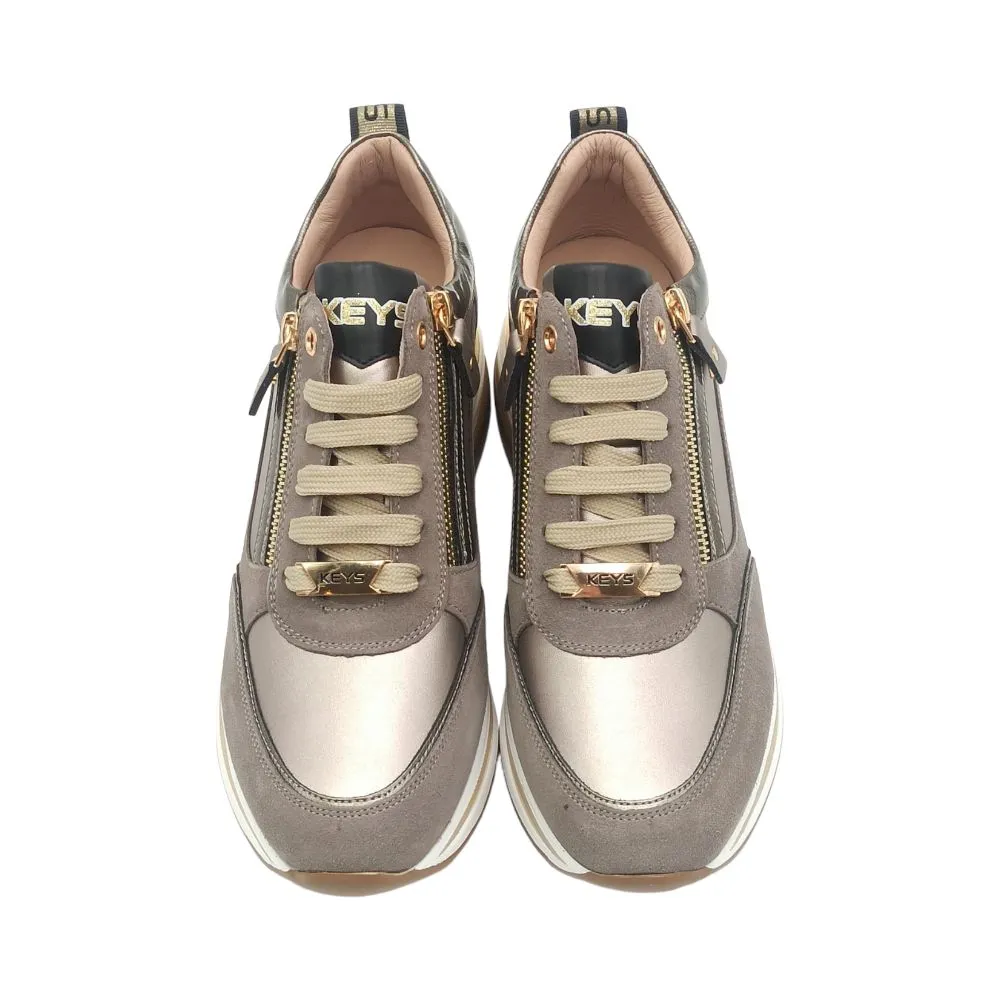 Sneaker donna Keys K 8326 taupe/tortora