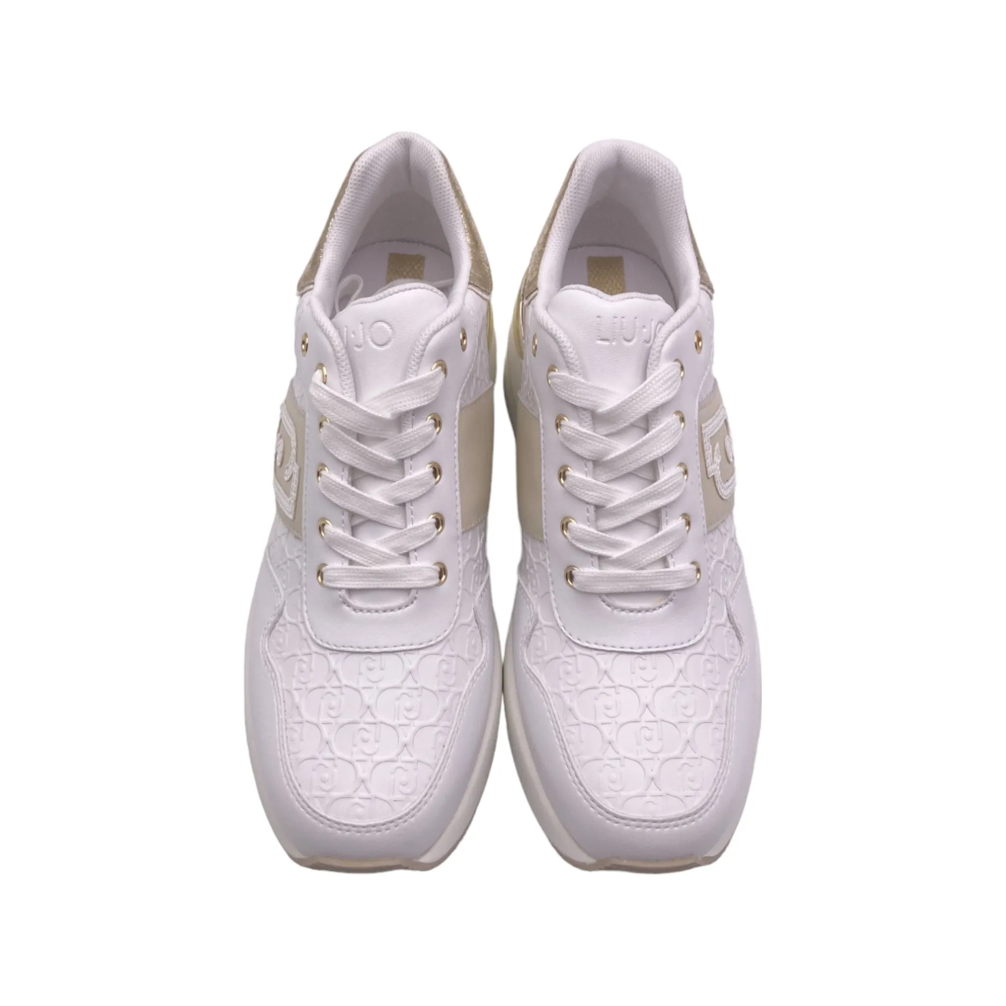 Sneaker Donna Liu Jo ALYSSA 16 calf leather embosse white