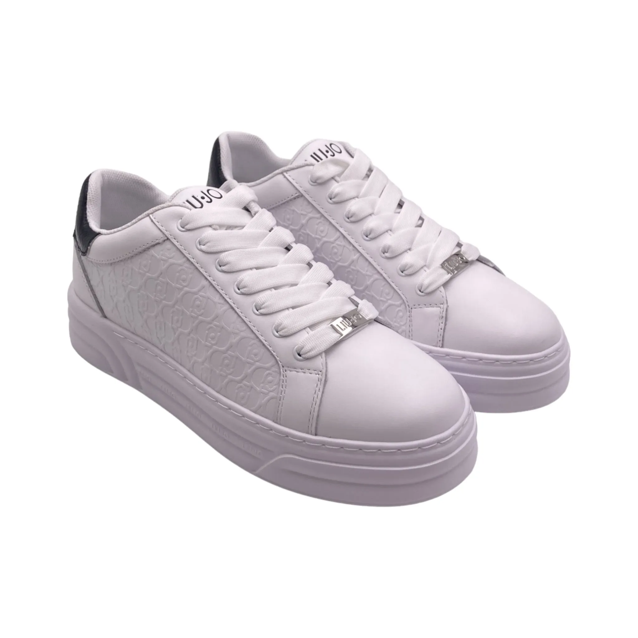 Sneaker Donna Liu jo CLEO 28 calf leather/embosse white