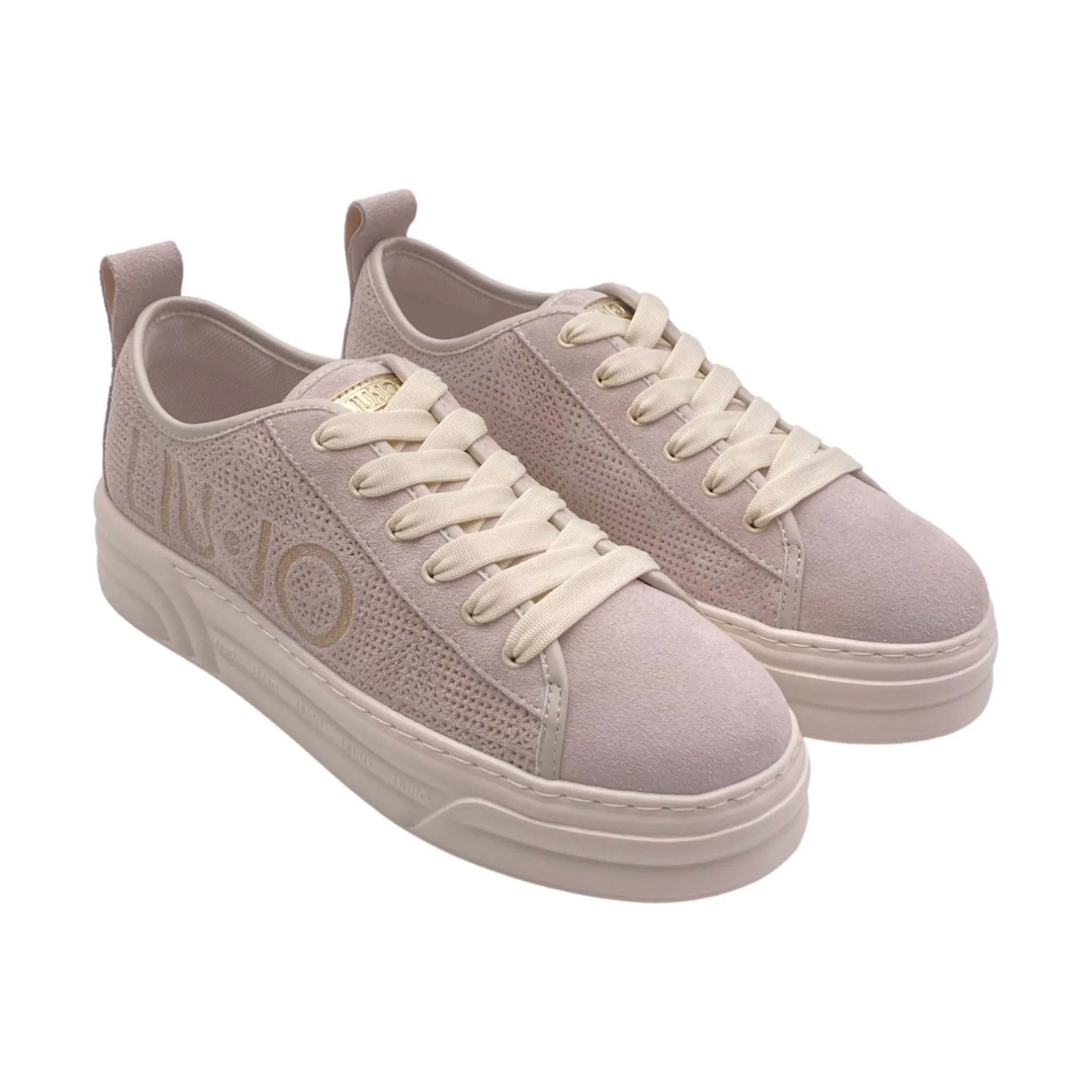 Sneaker Donna Liu Jo CLEO26 perforated cow suede egg