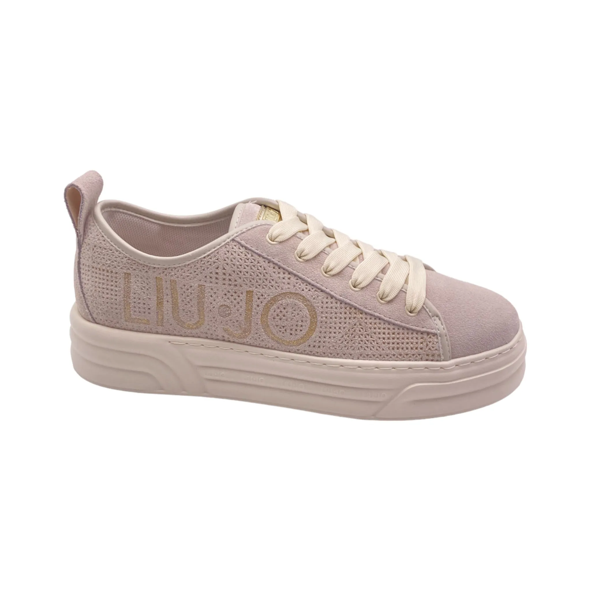 Sneaker Donna Liu Jo CLEO26 perforated cow suede egg