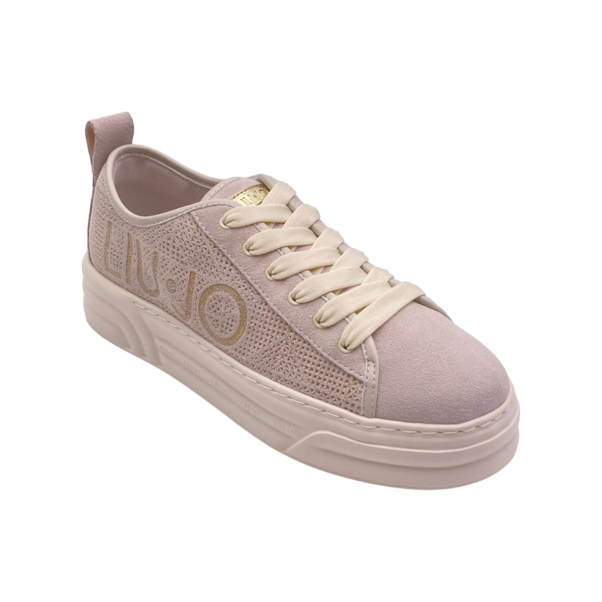 Sneaker Donna Liu Jo CLEO26 perforated cow suede egg