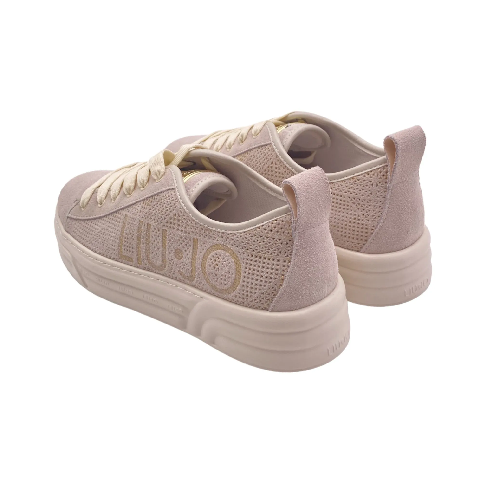 Sneaker Donna Liu Jo CLEO26 perforated cow suede egg