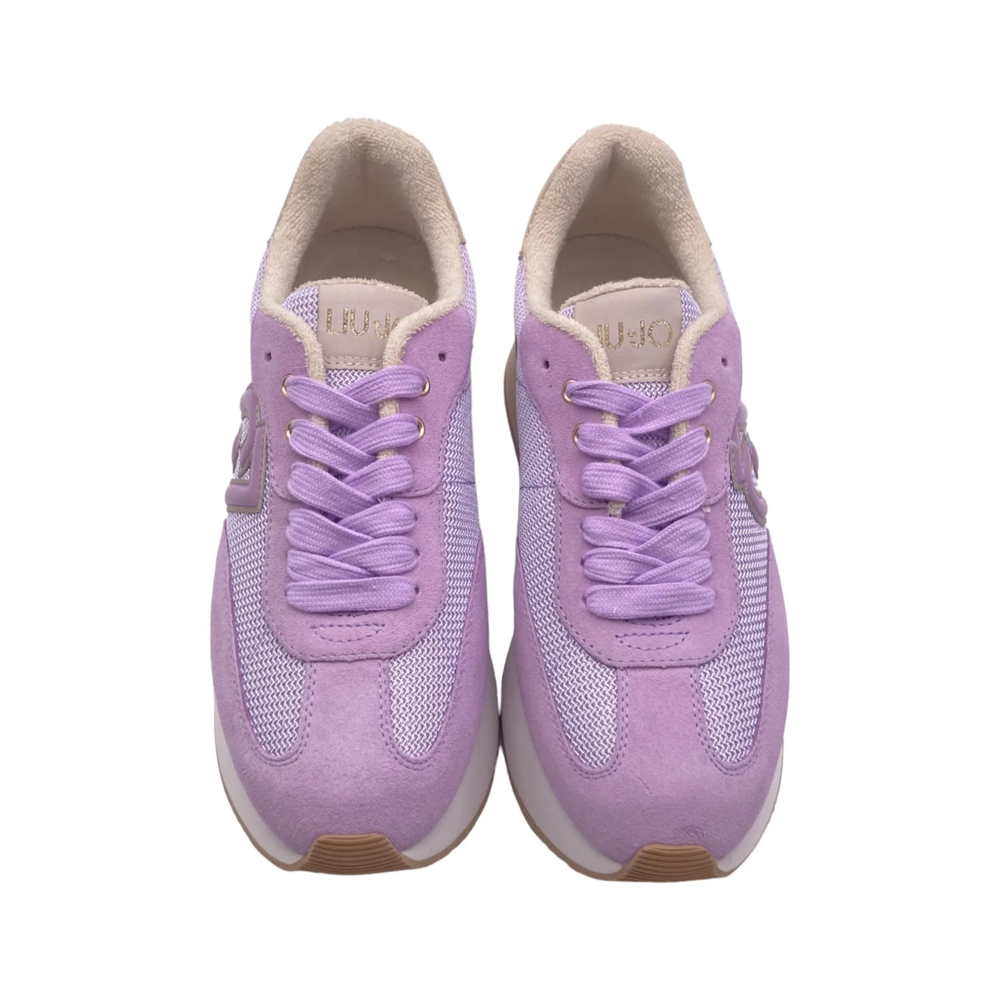 Sneaker Donna Liu jo DREAMY 02 cow suede/mesh/metal lilla/light