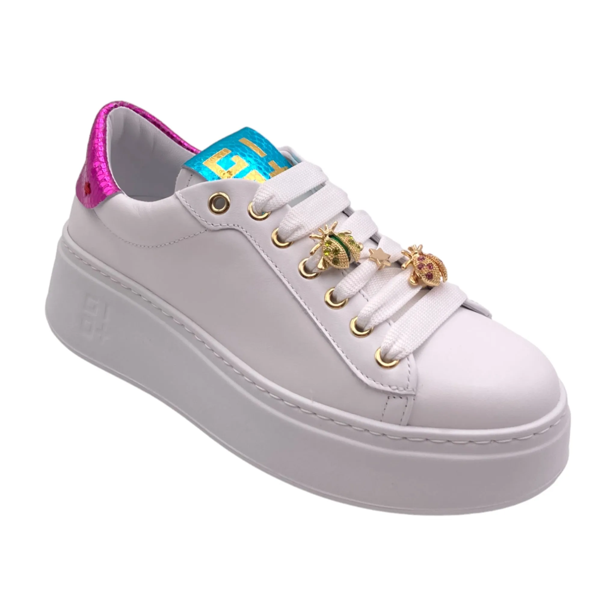 Sneaker Donna pelle GIO+ PIA158A combi bianco coccinelle