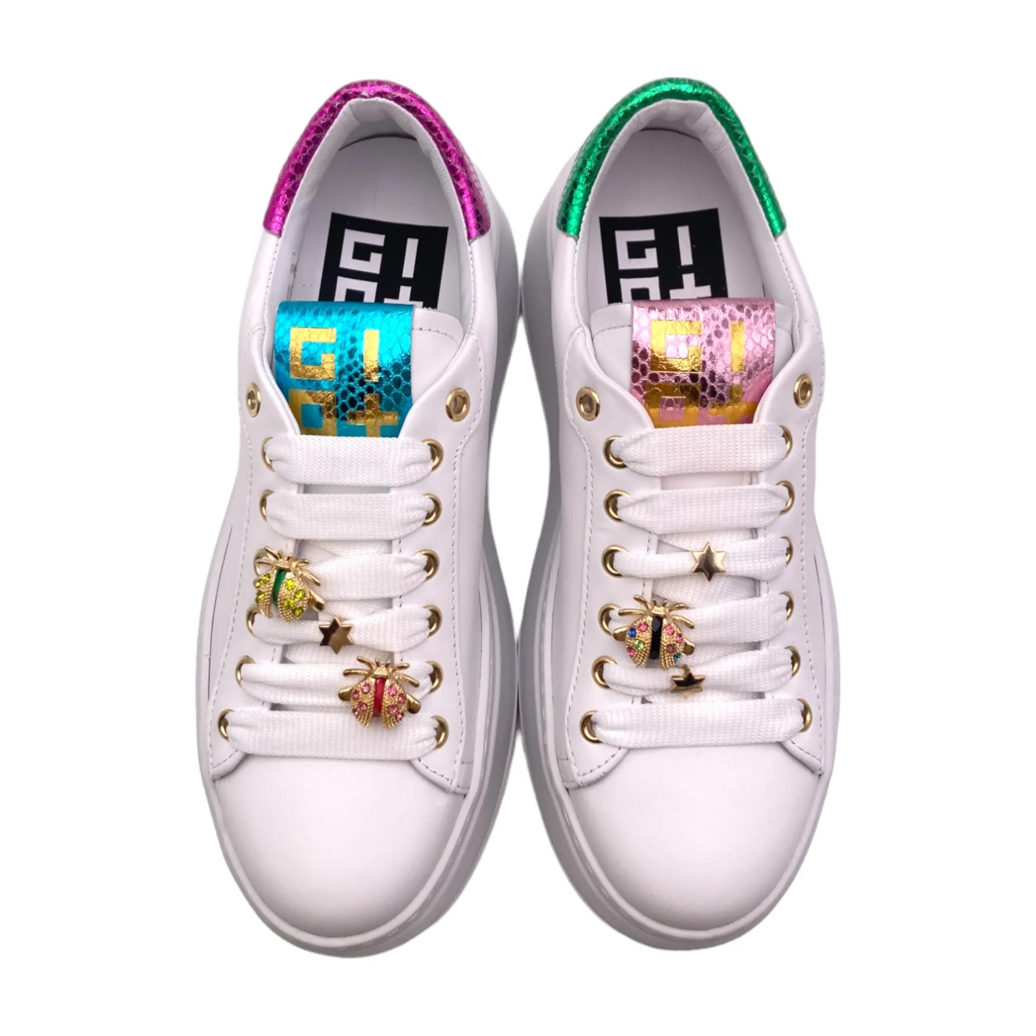 Sneaker Donna pelle GIO+ PIA158A combi bianco coccinelle