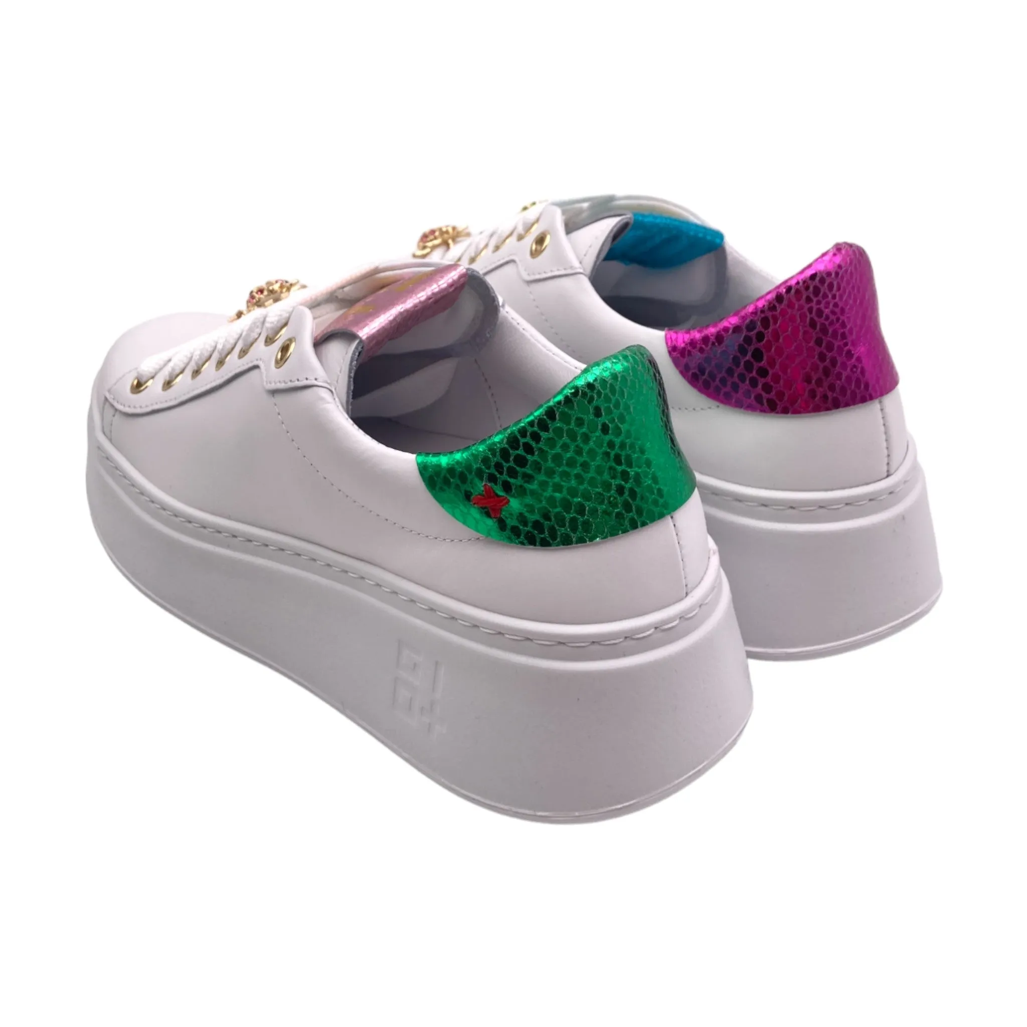 Sneaker Donna pelle GIO+ PIA158A combi bianco coccinelle