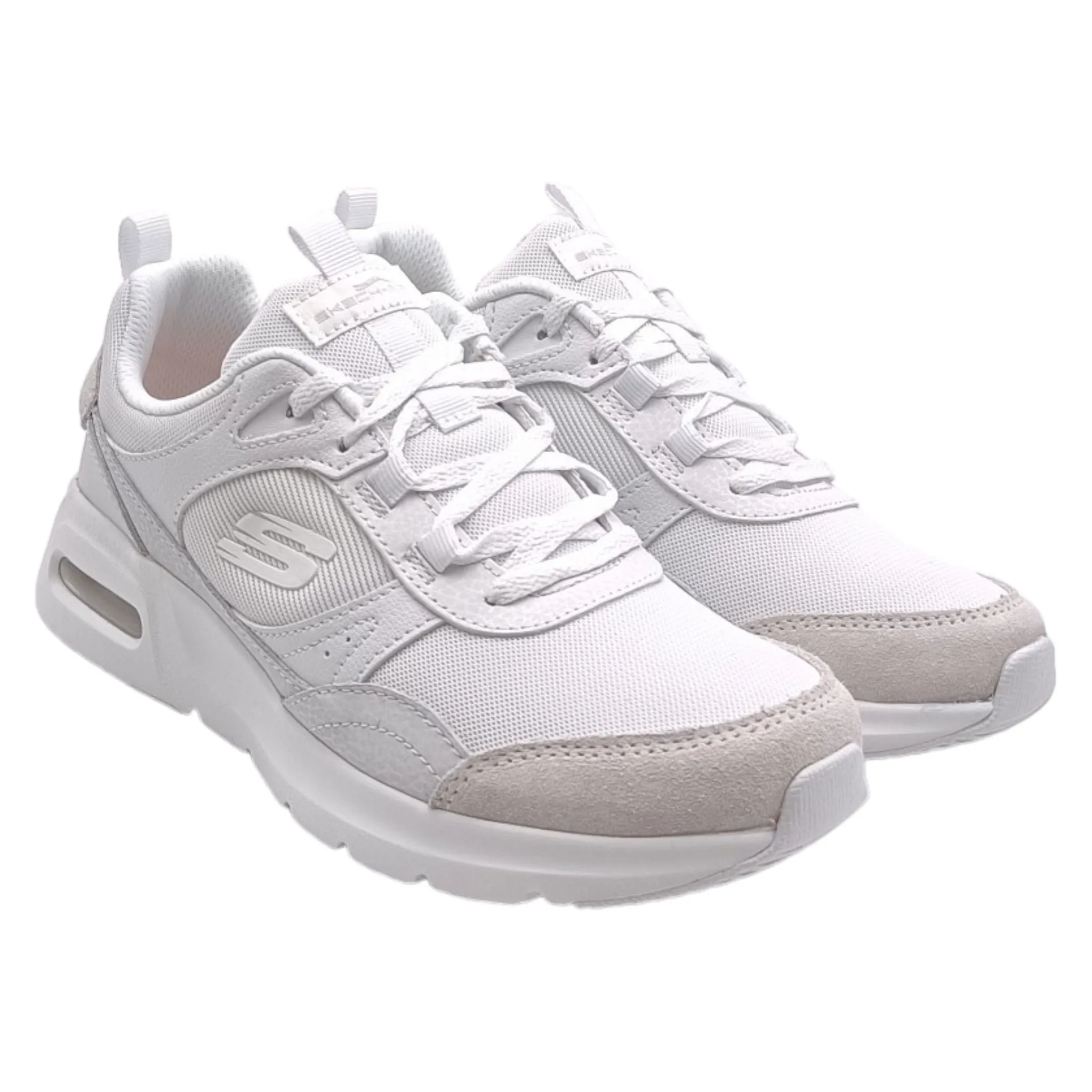 Sneaker Donna Skechers 150075 WHT skech air court retro avenue