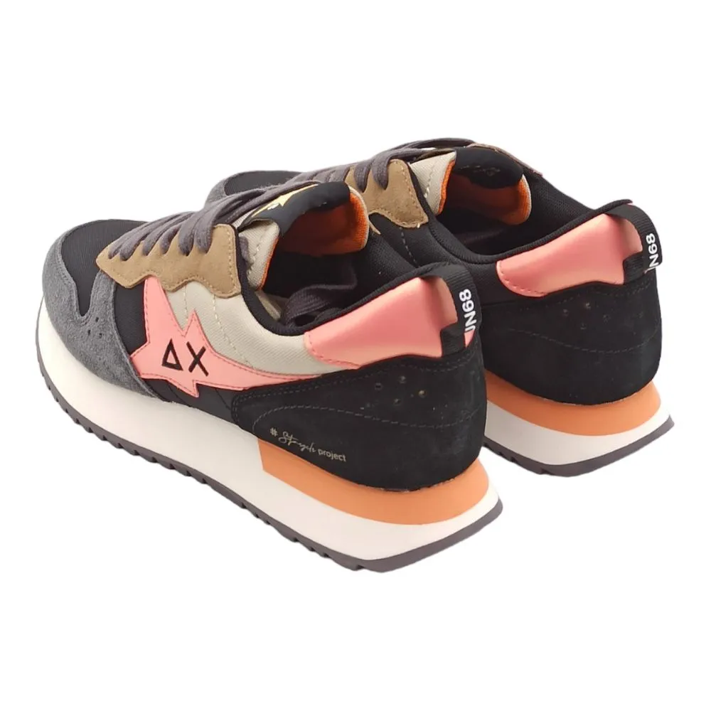 Sneaker donna SUN68 Z43209 STARGIRL MUTICOLOR nero beige