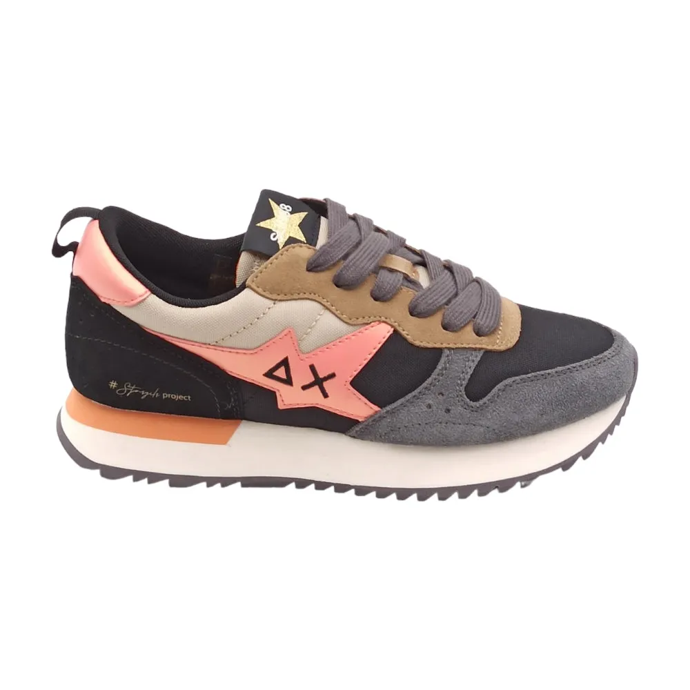 Sneaker donna SUN68 Z43209 STARGIRL MUTICOLOR nero beige