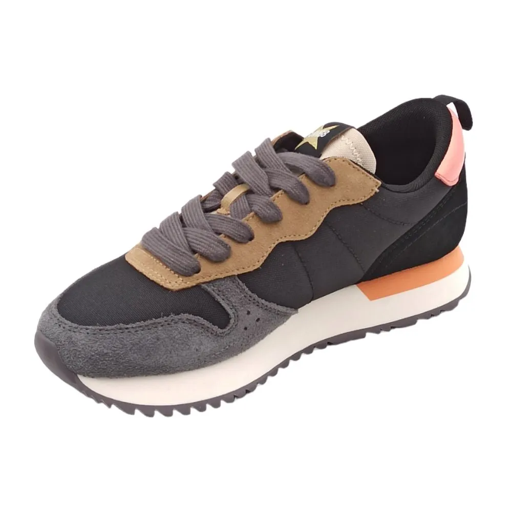 Sneaker donna SUN68 Z43209 STARGIRL MUTICOLOR nero beige