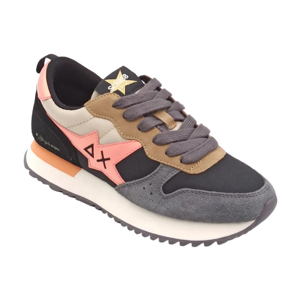 Sneaker donna SUN68 Z43209 STARGIRL MUTICOLOR nero beige