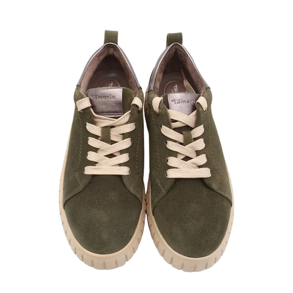 sneaker donna Tamaris 8-83721-47 718 KHAKI SUEDE