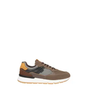 Sneaker In Pelle Fango