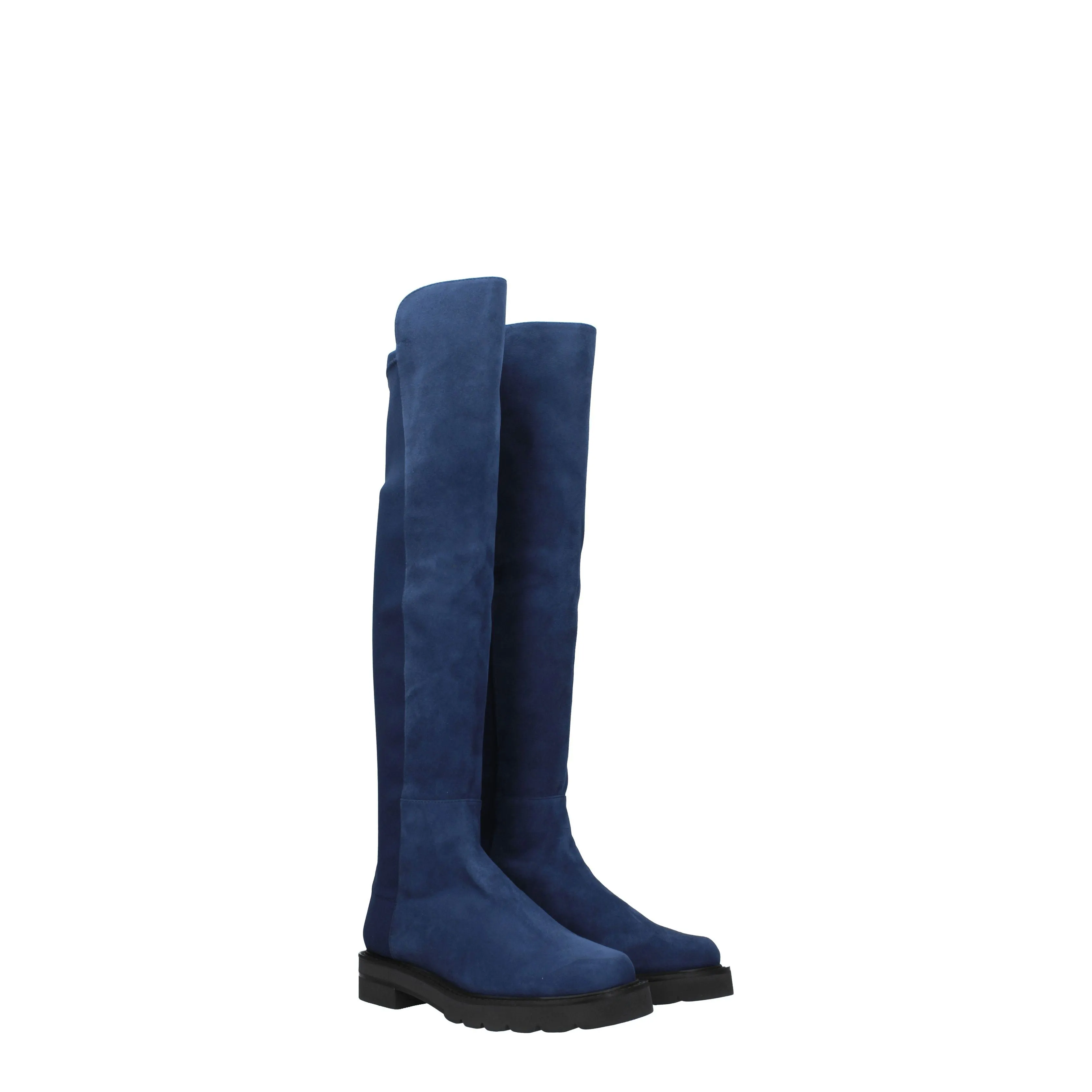 Stuart Weitzman Stivali 5050 Donna Camoscio Blu/Indaco