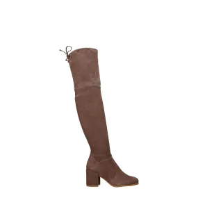 Stuart Weitzman Stivali Donna Camoscio Beige/Talpa