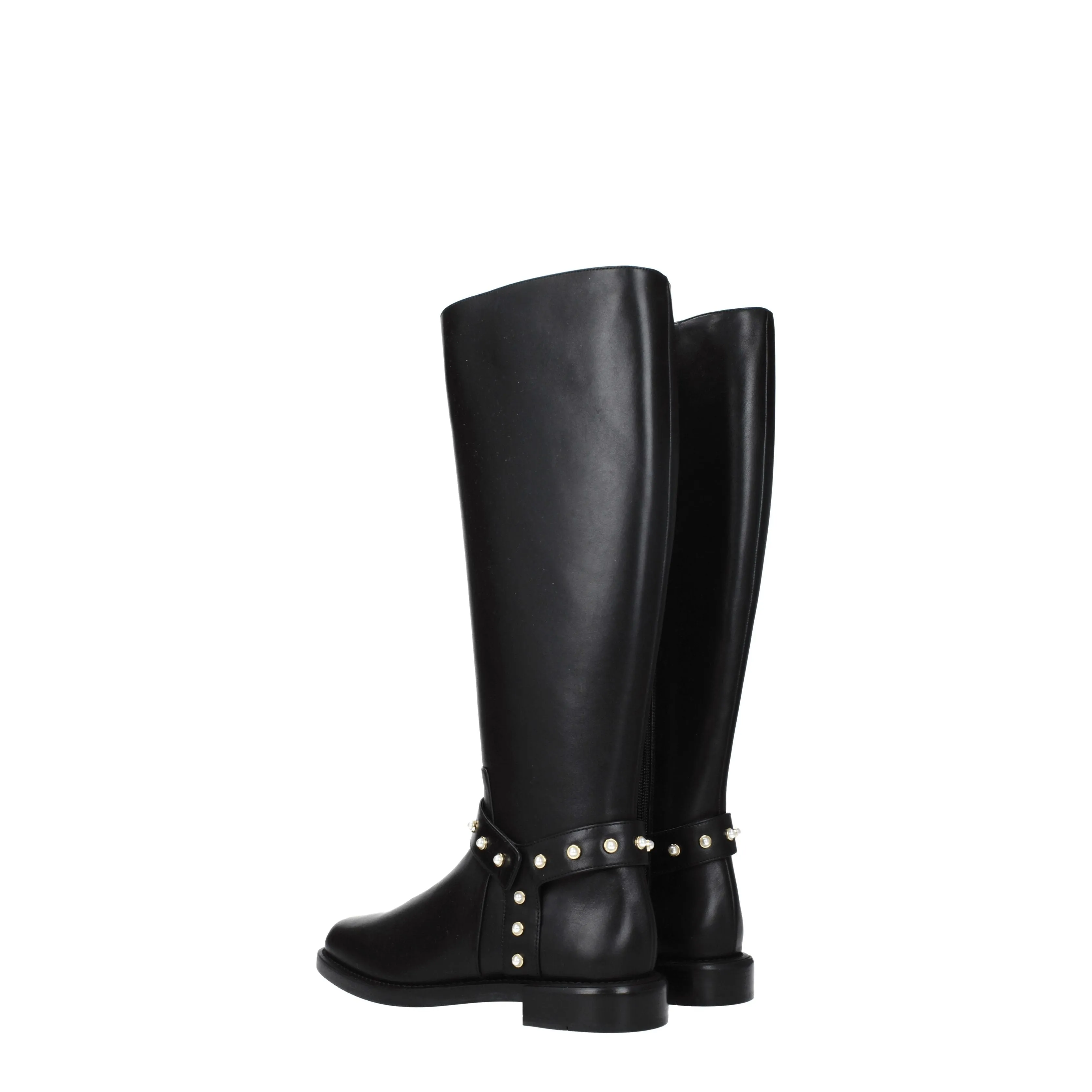 Stuart Weitzman Stivali Pearl moto Donna Pelle Nero