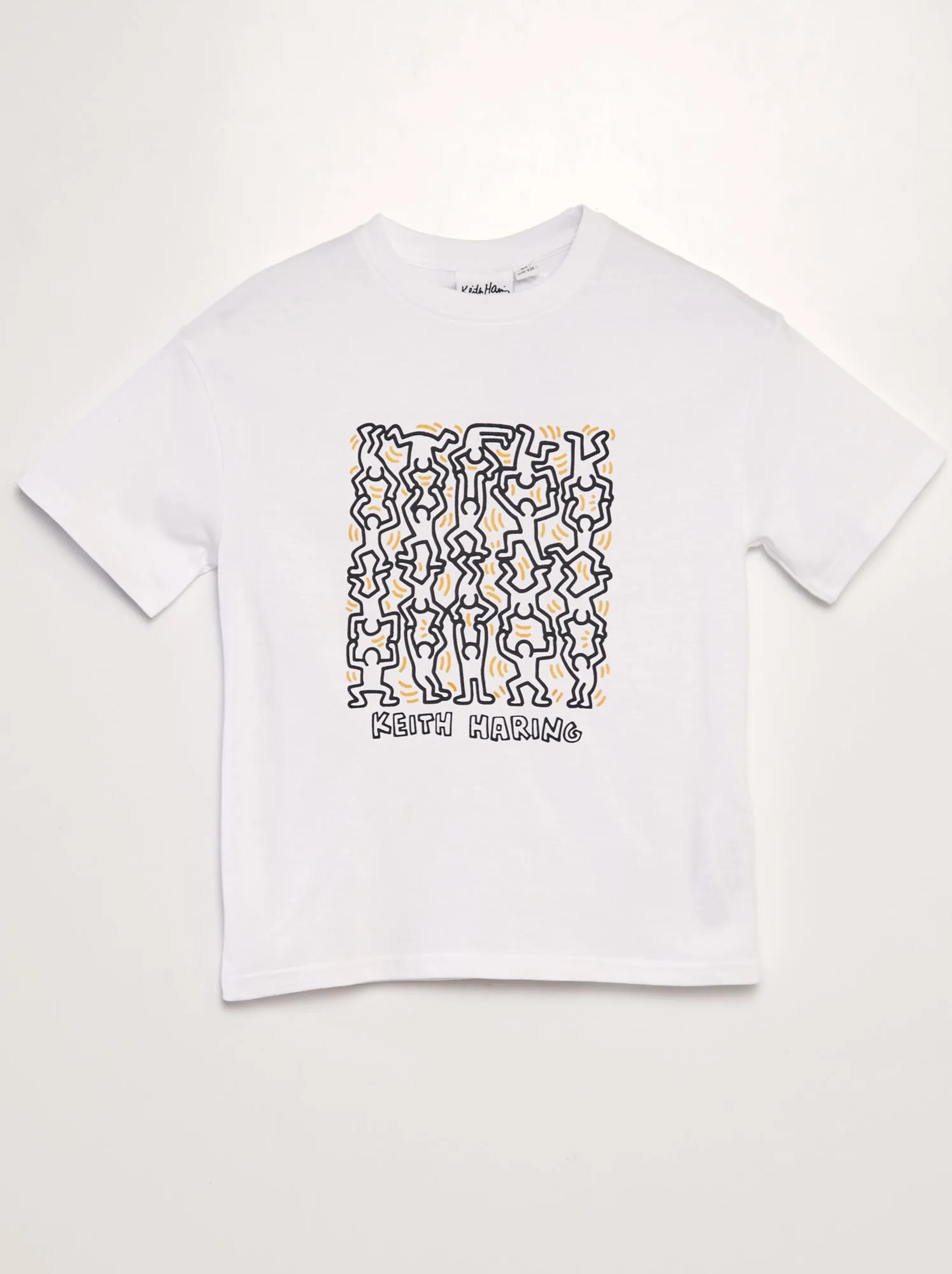 T-shirt 'Keith Haring' con scollo tondo - BIANCO