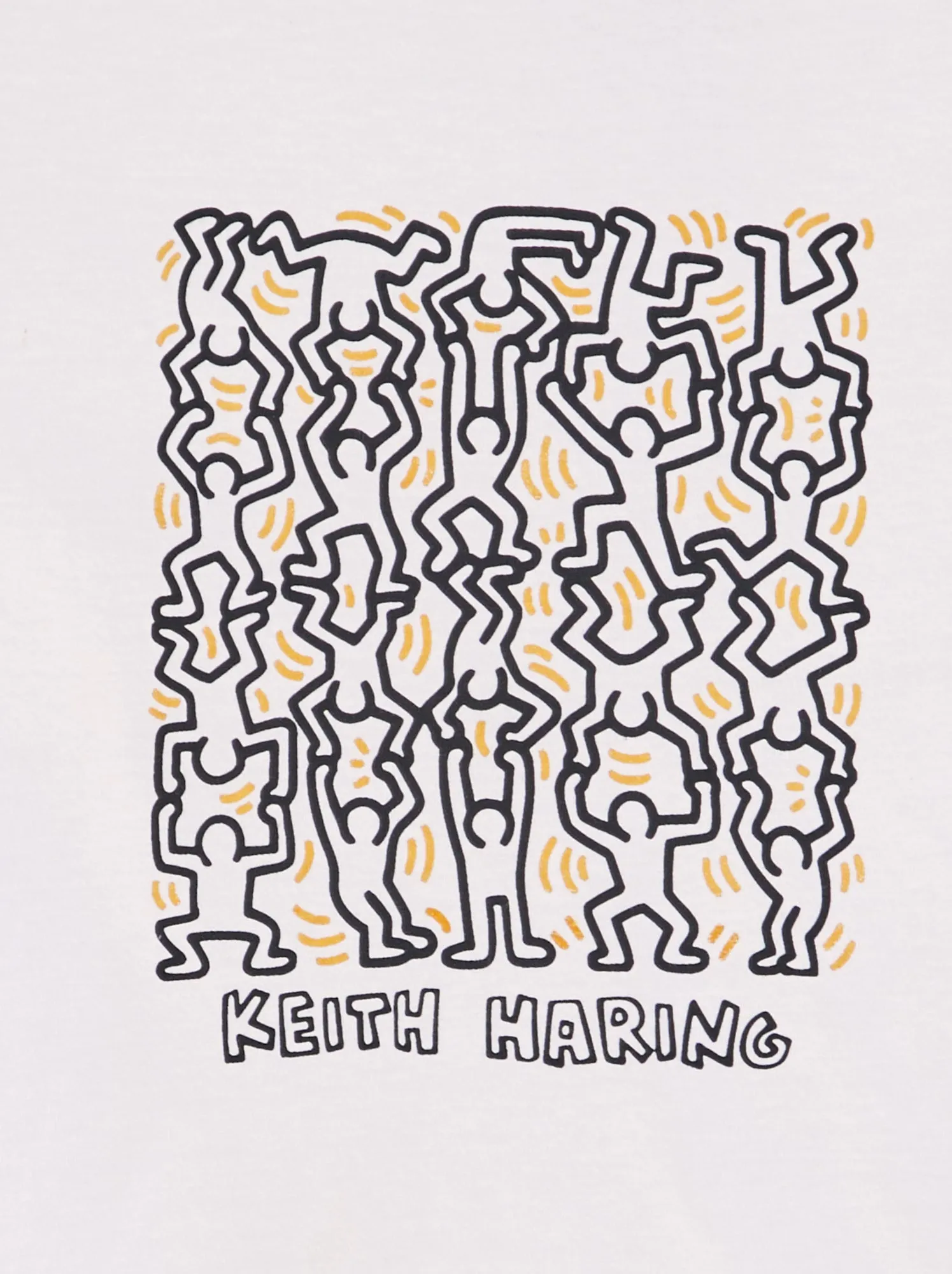 T-shirt 'Keith Haring' con scollo tondo - BIANCO