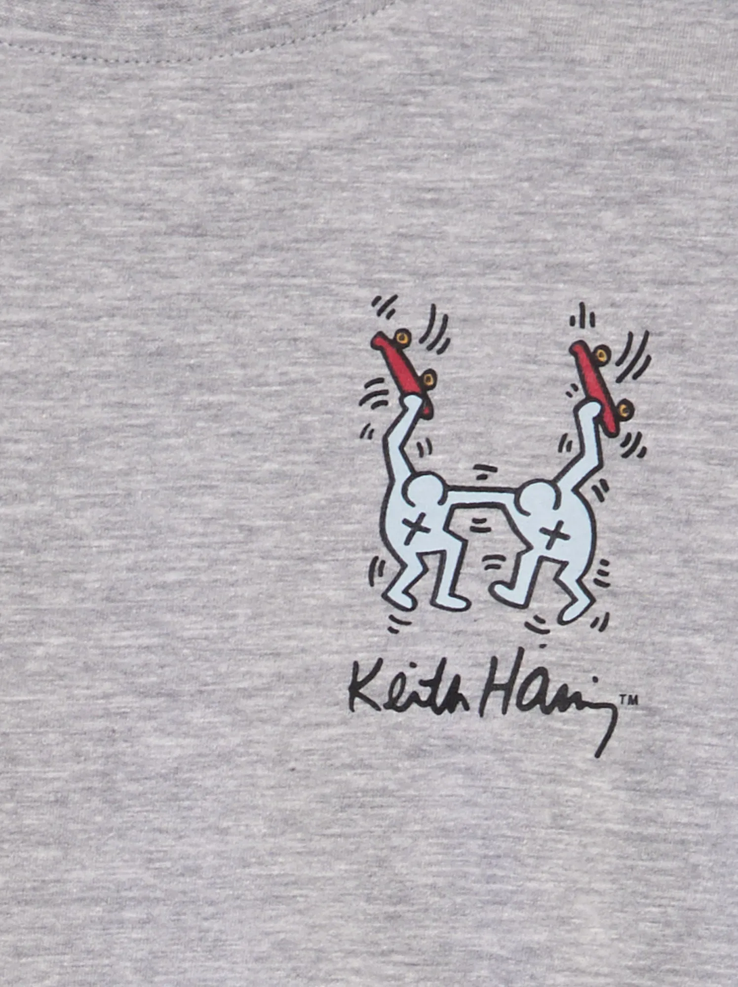 T-shirt 'Keith Haring' con scollo tondo - GRIGIO