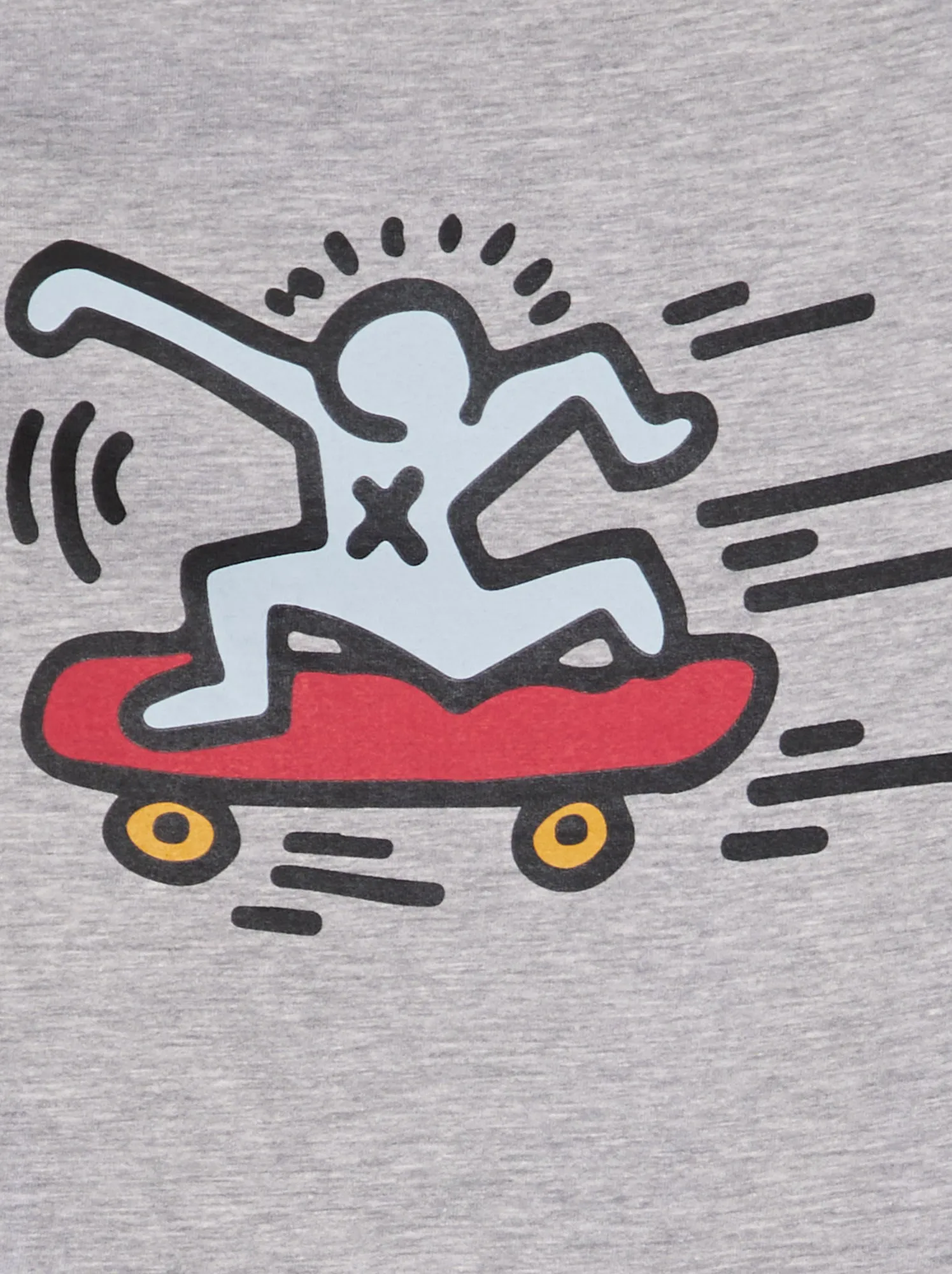 T-shirt 'Keith Haring' con scollo tondo - GRIGIO