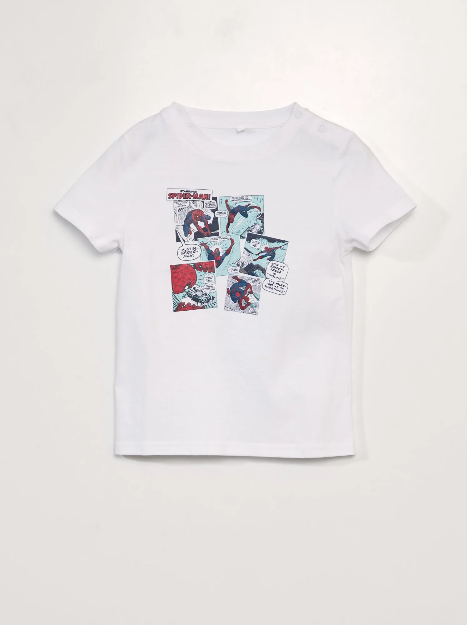 T-shirt 'Spider-Man' - Facile da infilare - BIANCO