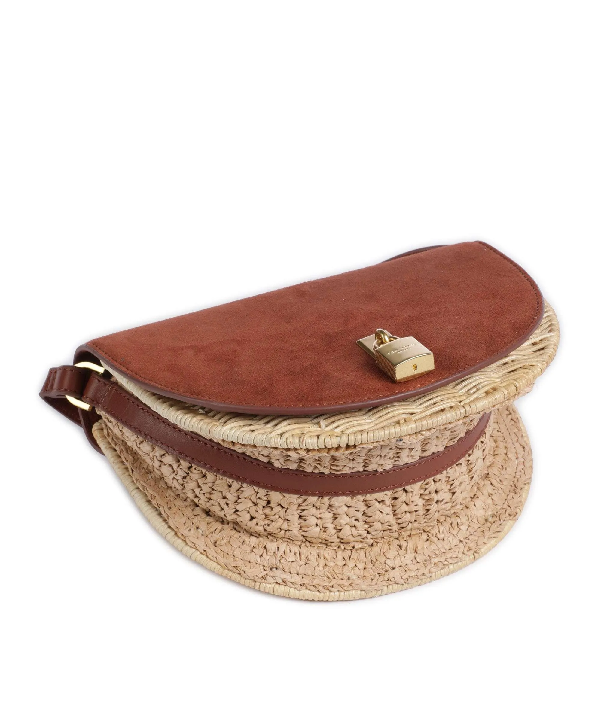  Ted Baker Oxfordd Borsa a tracolla rattan, carta, pelle bovina ruvida marrone/beige  