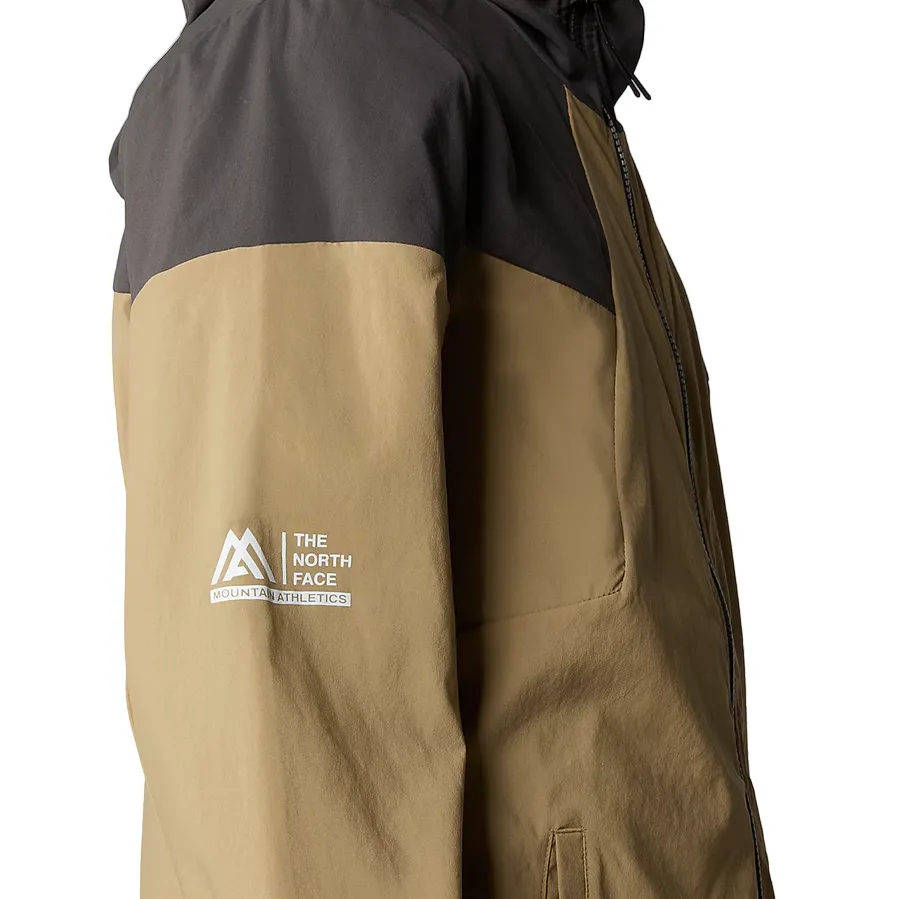 The North Face giacca a vento con cappuccia da uomo Track NF0A87J2WQO sabbia-antracite