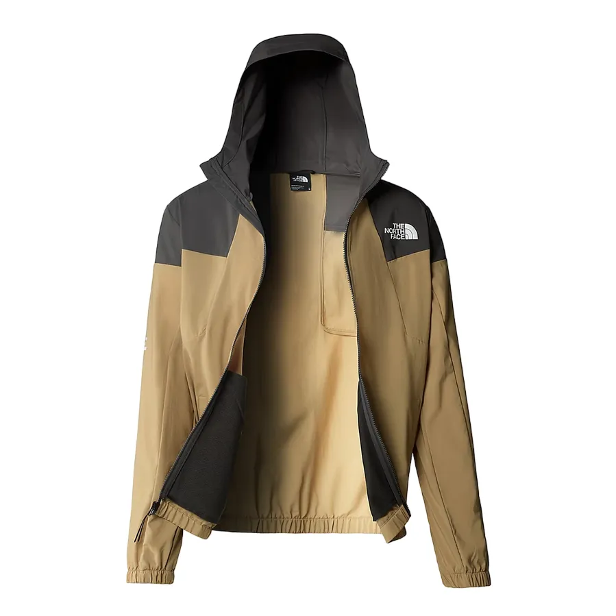 The North Face giacca a vento con cappuccia da uomo Track NF0A87J2WQO sabbia-antracite