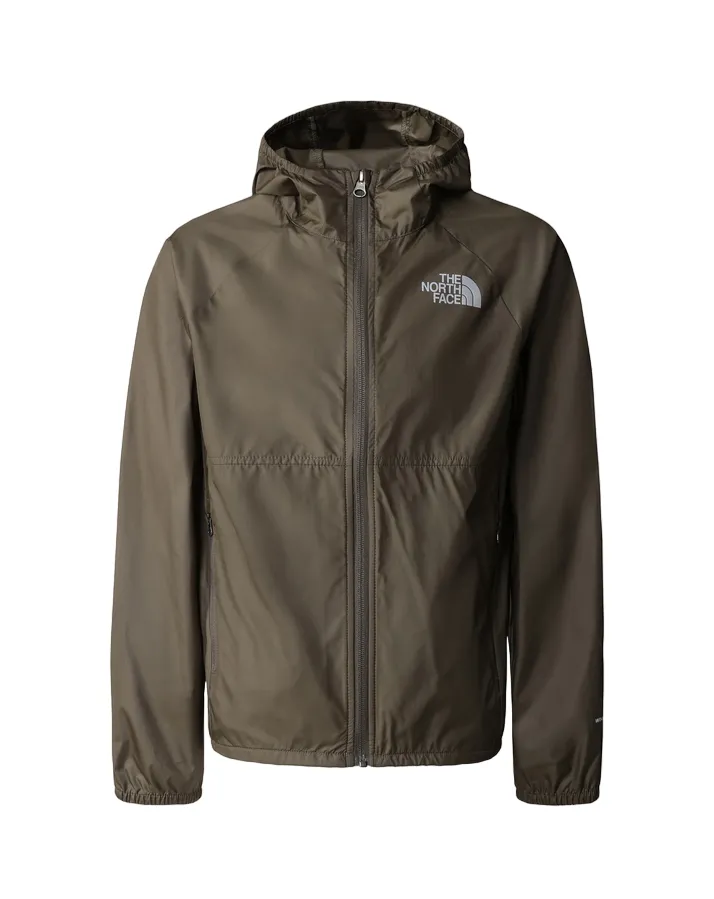 The North Face giacca antivento da ragazzo Wind Jacket New Taupe NF0A82D821L green