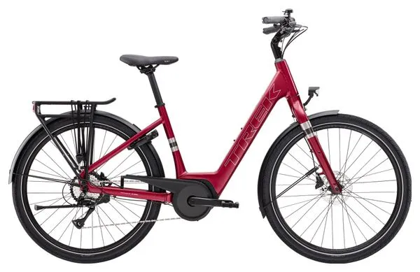 Trek Verve+ 1 Lowstep 400Wh Bicicletta elettrica da città Shimano Acera 8S Rosso 2024