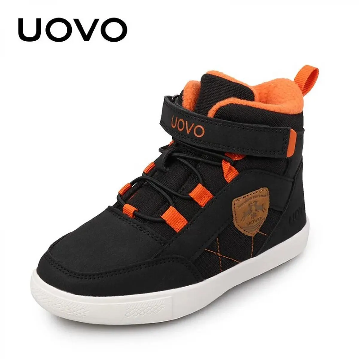 Uovo 2023 nuovo arrivo classico inverno bambini scarpe da passeggio calda fodera in peluche moda bambini calzature scarpe da gin