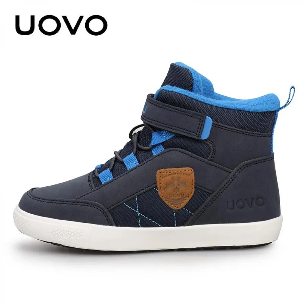 Uovo 2023 nuovo arrivo classico inverno bambini scarpe da passeggio calda fodera in peluche moda bambini calzature scarpe da gin